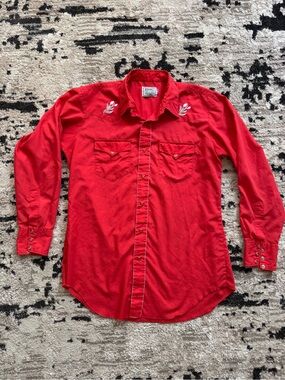 Vintage h bar c western cowboy shirt